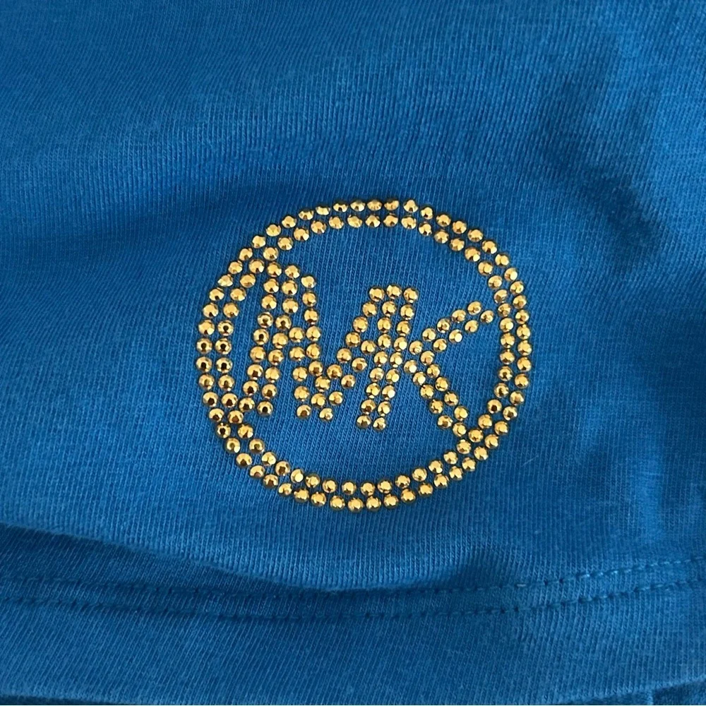 Michael Kors Grecian Blue Shirt Dress | Size Large